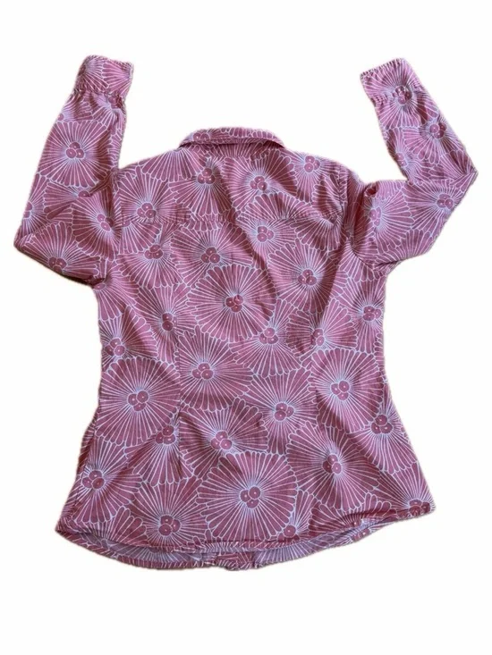Boden The Classic Shirt Women's Pink Floral Printed Button Down Size 8 - Picture 2 of 8